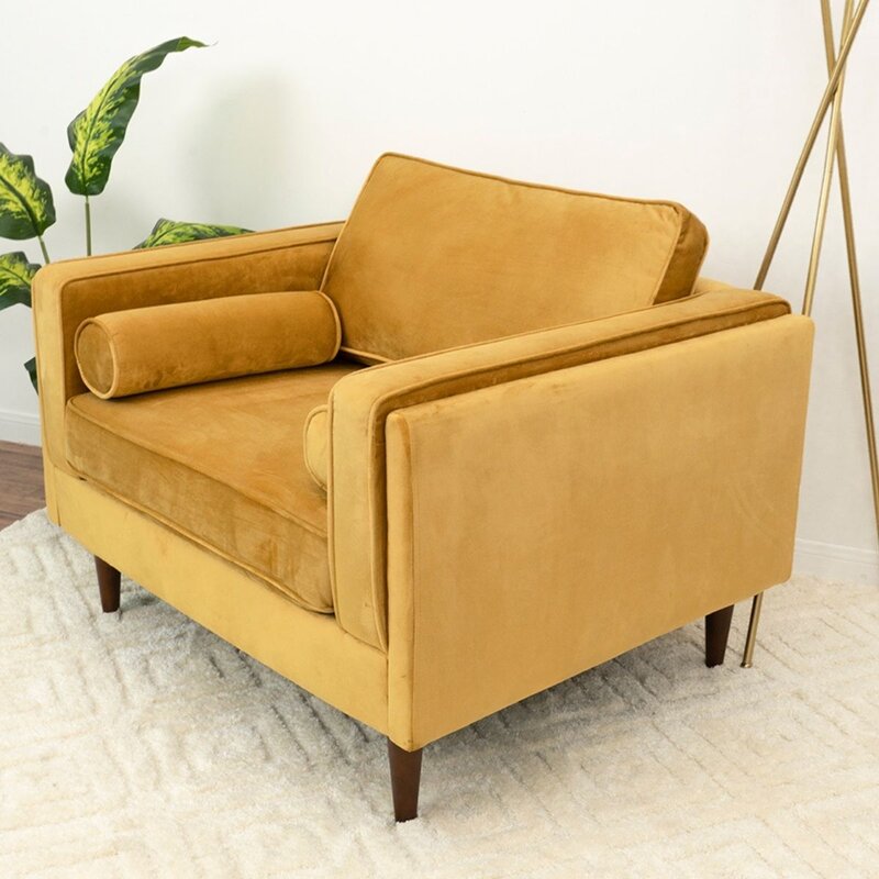 Nimitz 41.5'' Wide Velvet Armchair