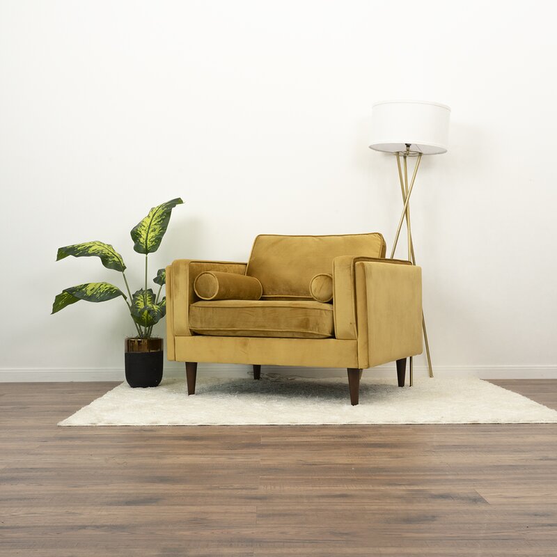 Nimitz 41.5'' Wide Velvet Armchair