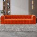 Wooden Bazar  Modern Velvet Upholstered Sofa 3-Seater Sofa Luxury Sofa Solid Wood Frame