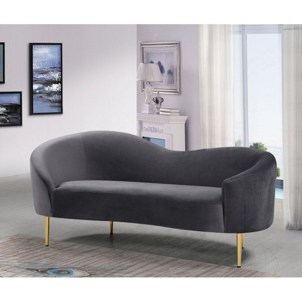 Velvet Arm 3 Seater sofa