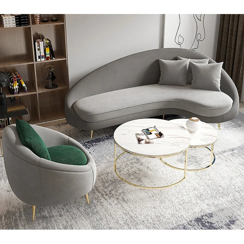 Luxury Curved 3 Seater Sofa-27