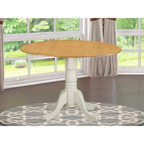 Bayfield Drop Leaf Solid Wood Pedestal Dining Table