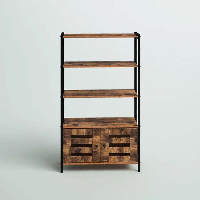 Wooden Bazar Bert 47.5'' H x 27.5'' W Steel Ladder Bookcase