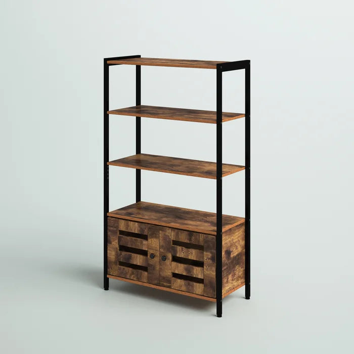Wooden Bazar Bert 47.5'' H x 27.5'' W Steel Ladder Bookcase