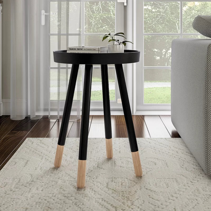 Wooden Bazar  22'' Tall Tray Top End Table