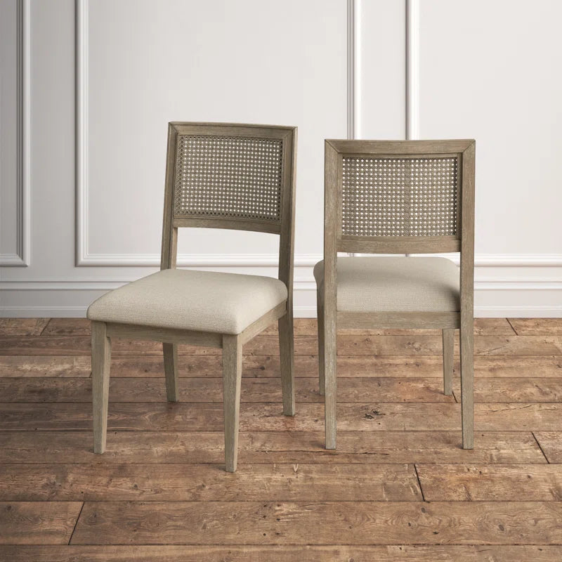 Side Chair  For living Room in Light Brown (Set of 2)