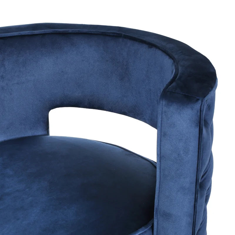 Cesily 26.25'' Wide Velvet Swivel Club Chair