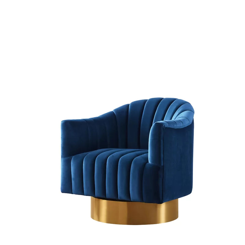 Swivel Barrel Chair