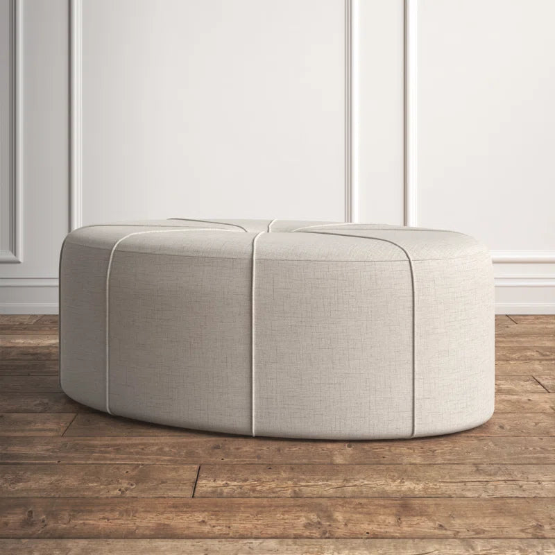 Christopher Tufted Oval Cocktail Ottoman