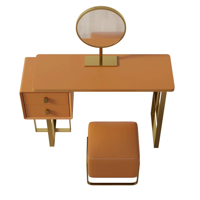 Wooden Bazar Danne Vanity dressing table with mirror with stool
