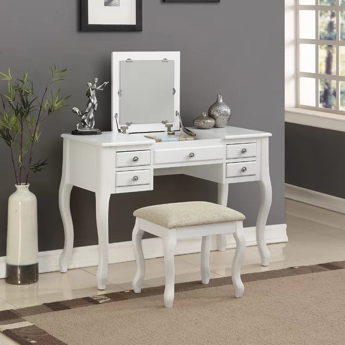 Wooden Bazar Daryel Vanity  dressing table with drawers