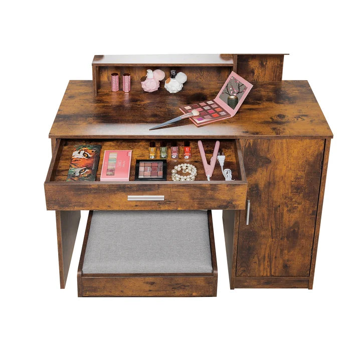 Wooden Bazar Dasher Vanity dressing table with storage