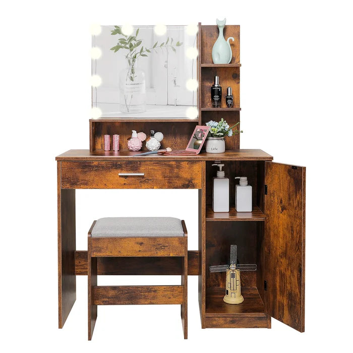 Wooden Bazar Dasher Vanity dressing table with storage