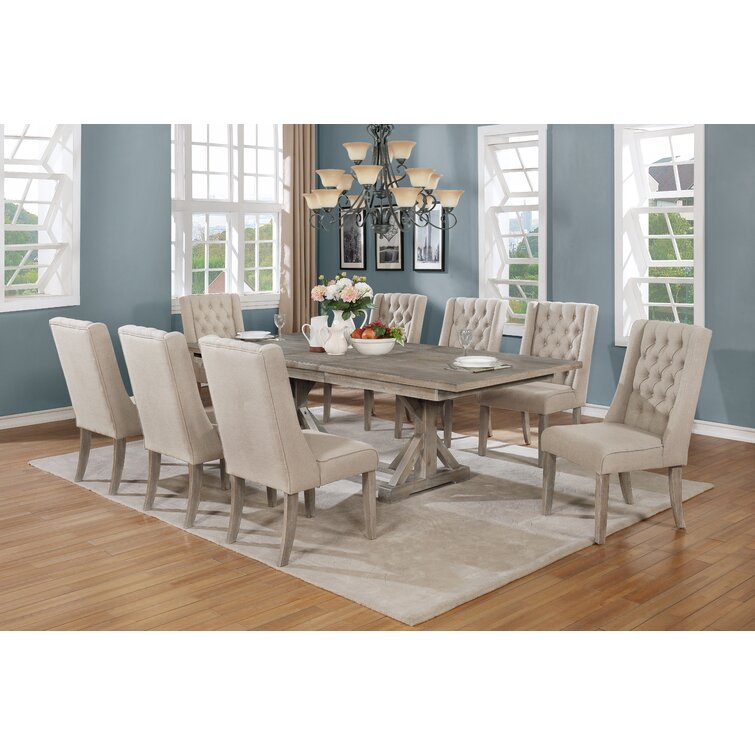 Dions Wooden 8 Seater Dining Table Set