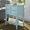 Wooden bazar Dmitry 28'' Tall 2 - Drawer End Table