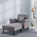Doraville Tufted Round Arms Reclining Chaise Lounge
