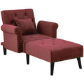 Doraville Tufted Round Arms Reclining Chaise Lounge