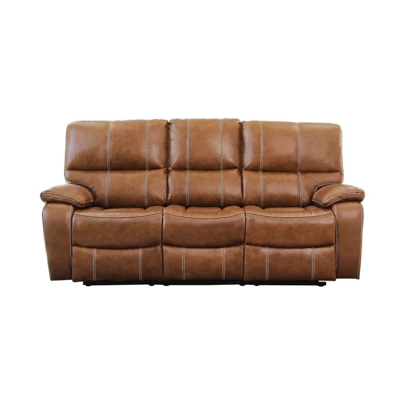 Wooden Bazar  86'' Leather Sofa