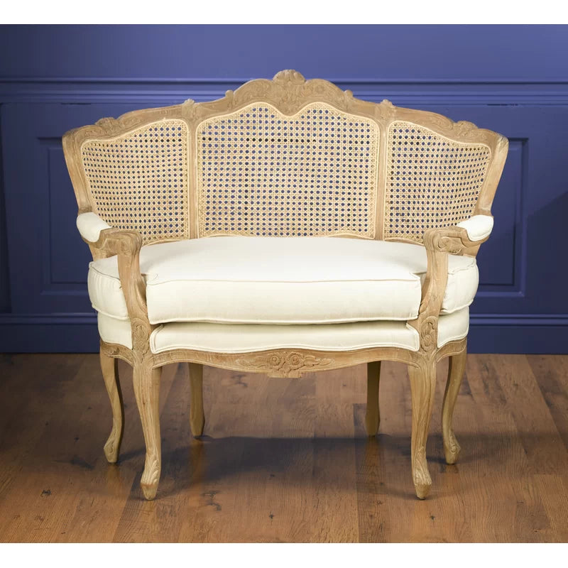 Fonso 46'' Wide Linen Armchair from best wood