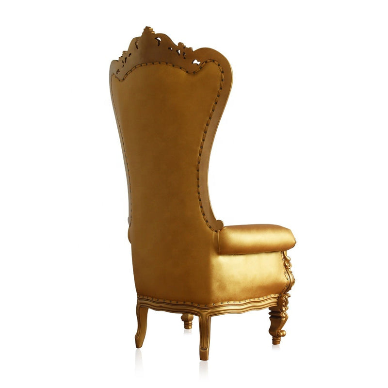 New Style High Back Banquet Party Restaurant Luxury Royal Dining Golden Throne Wedding Chair