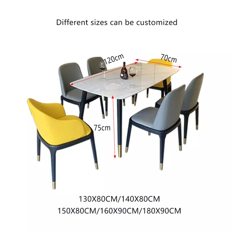 Wooden Bazar Hot Sale modern high end table sets furniture nordic luxury marble dining tables
