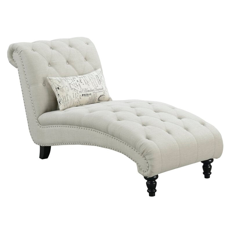 Haley Tufted Armless Chaise Lounge