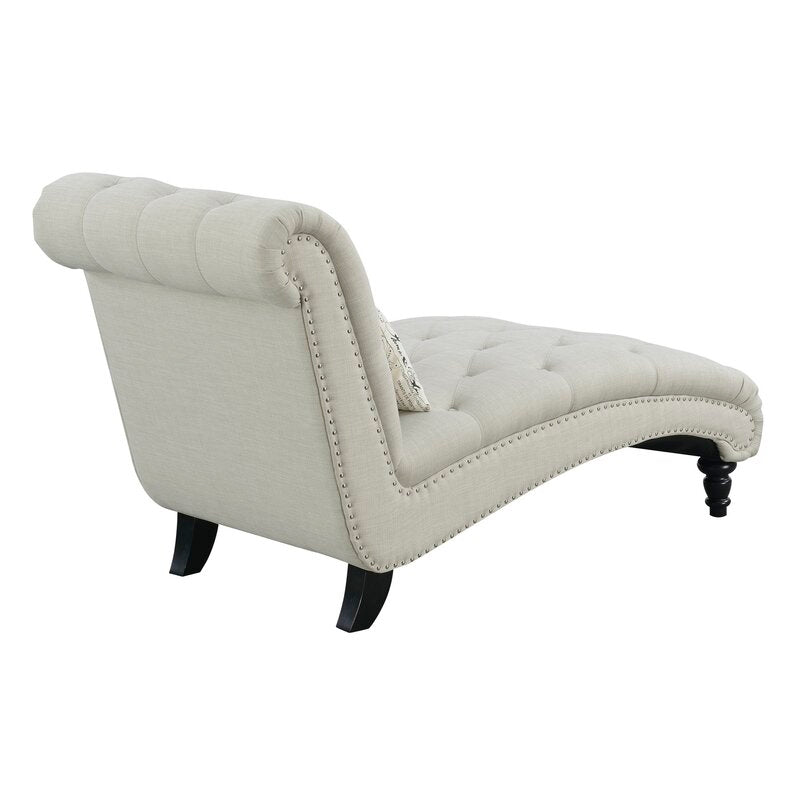 Haley Tufted Armless Chaise Lounge