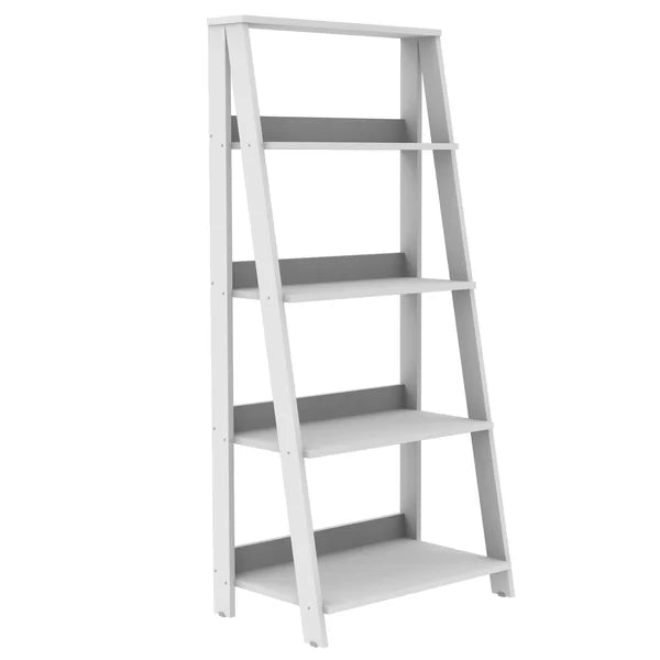 ladder shelf metal is the best for arranging your room stuff in the soluable manner. arrange your whole stuff and arrange your home with amazing book ladder shelf. Revamp that cluttered corner with this contemporary ladder shelf metal. Use the four shelves to showcase books and games. 