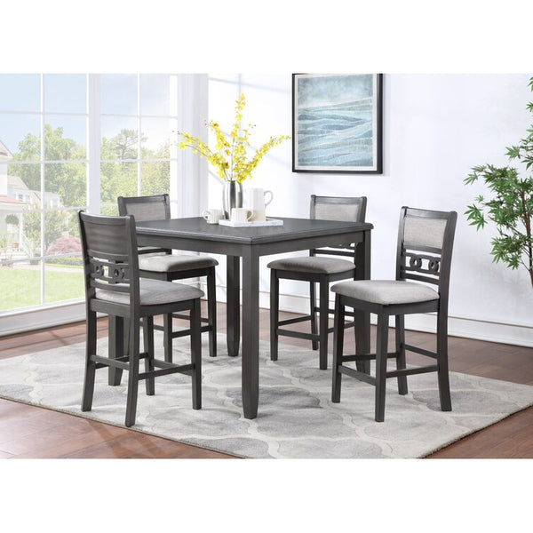 Jemmy 4 Seater Counter Height Solid Wood Dining Table Set