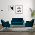 Joden 3 Piece Velvet Configurable Living Room Set