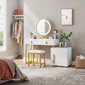 Wooden Bazar Vanity wooden dressing table design with stool makeup modern corner mirrored dressing table