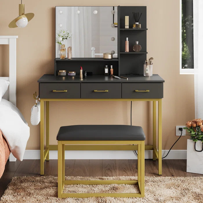 Dressing Table with Stool2