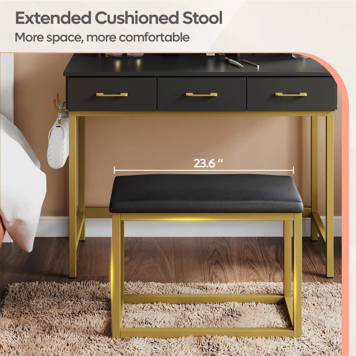 Dressing Table with Stool-5