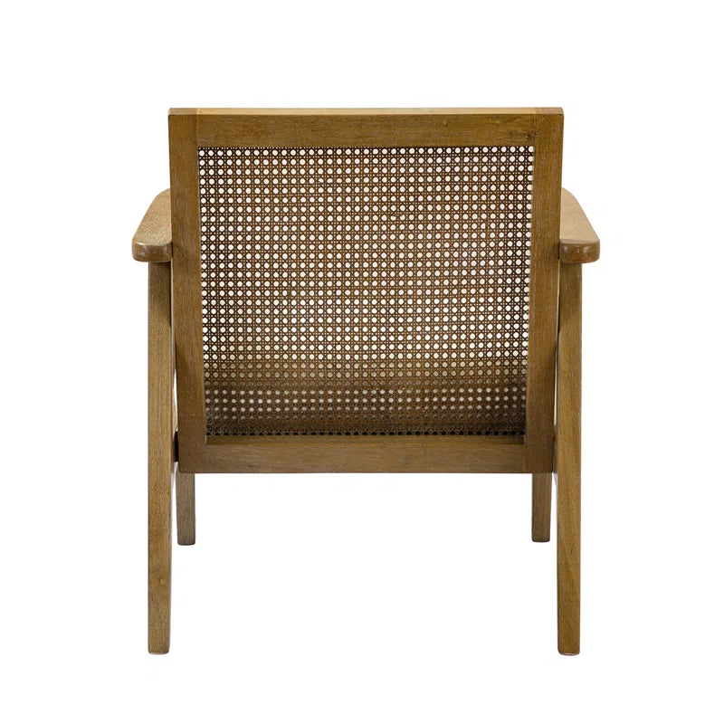 Wooden Bazar Upholstered Armchair