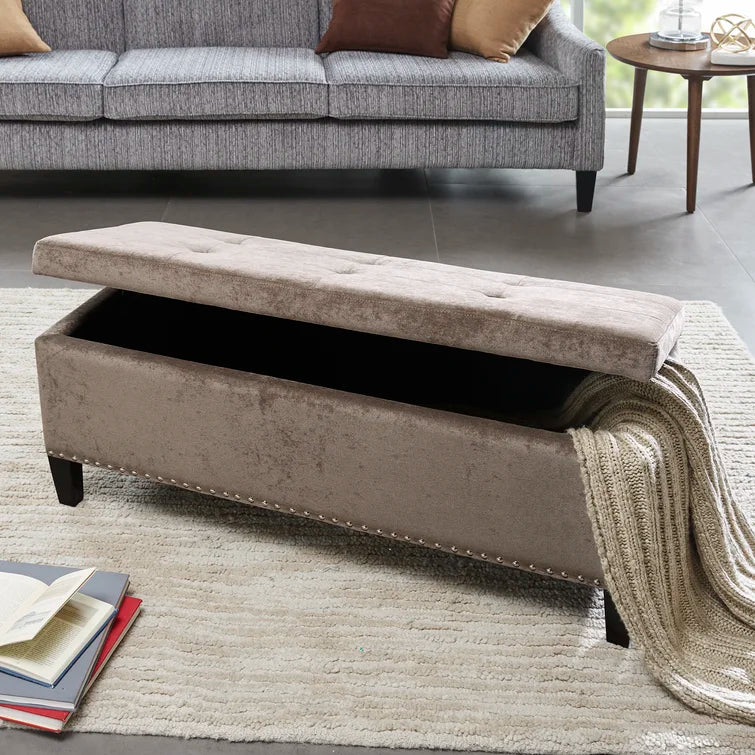 Karter Upholstered Flip Top Storage Bench