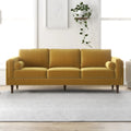 Lindel 86'' Velvet Square Arm Sofa with Reversible Cushions