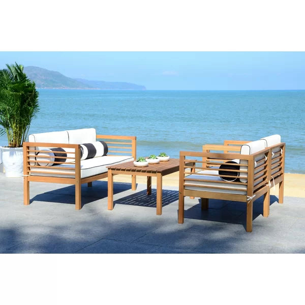 Lovettsville 4 - Person Seating Group with Cushions
