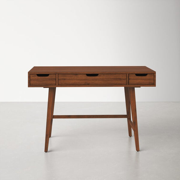 Mareike Wooden Study Table with Three Drawers