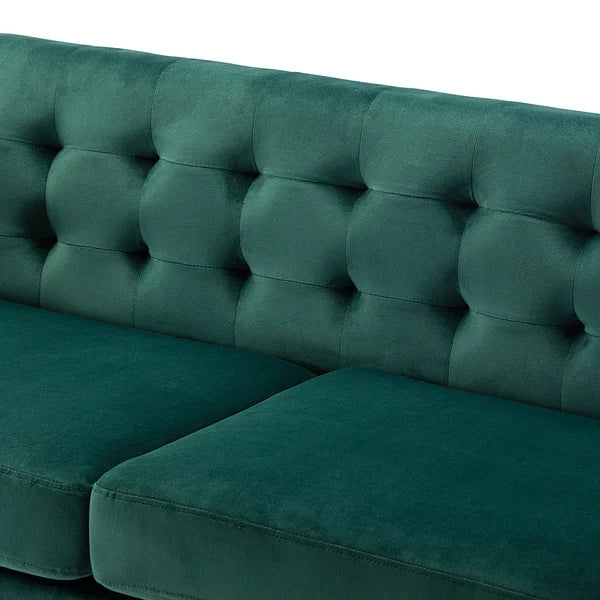 Ottavia 76.3'' Velvet Square Arm Sofa