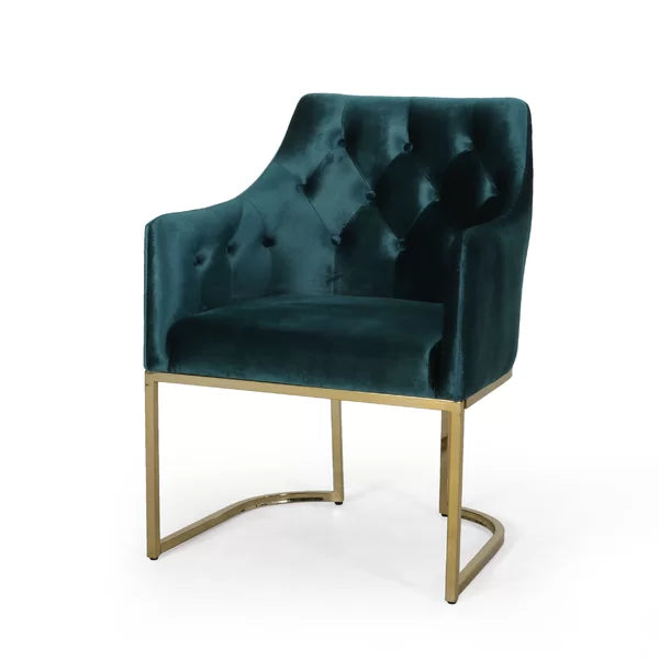 Poynor 26'' Wide Tufted Velvet Armchair