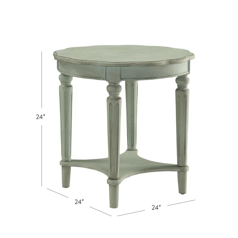 Wooden Bazar  24'' Tall Solid Wood End Table