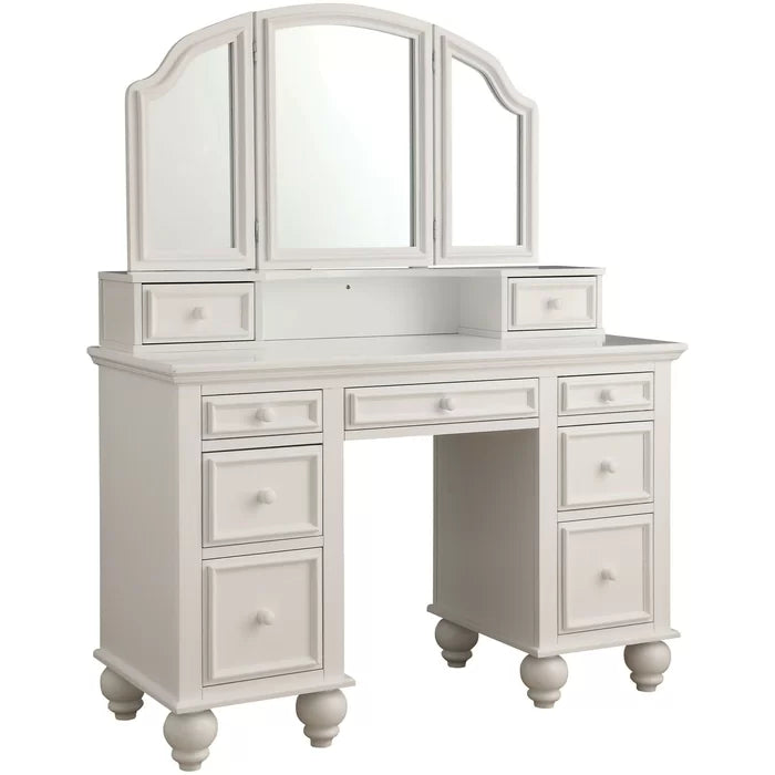 Wooden Bazar Sheffield Vanity   modern dressing table designs for bedroom with miroor with stool
