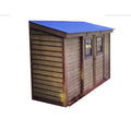 SpaceSaver with Metal Roof 12 ft. W x 4 ft. D Solid Wood Lean-To Storage Shed
