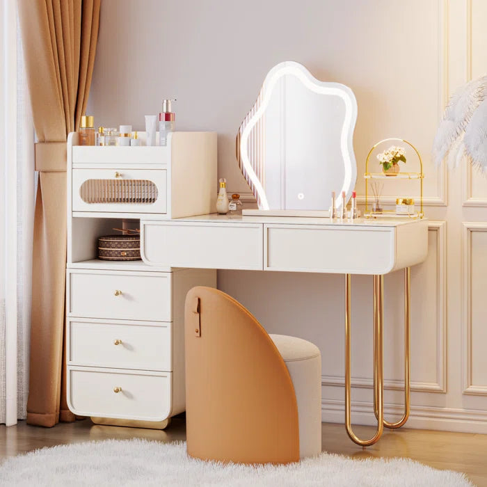 Dressing Table With Stool & Mirror-1