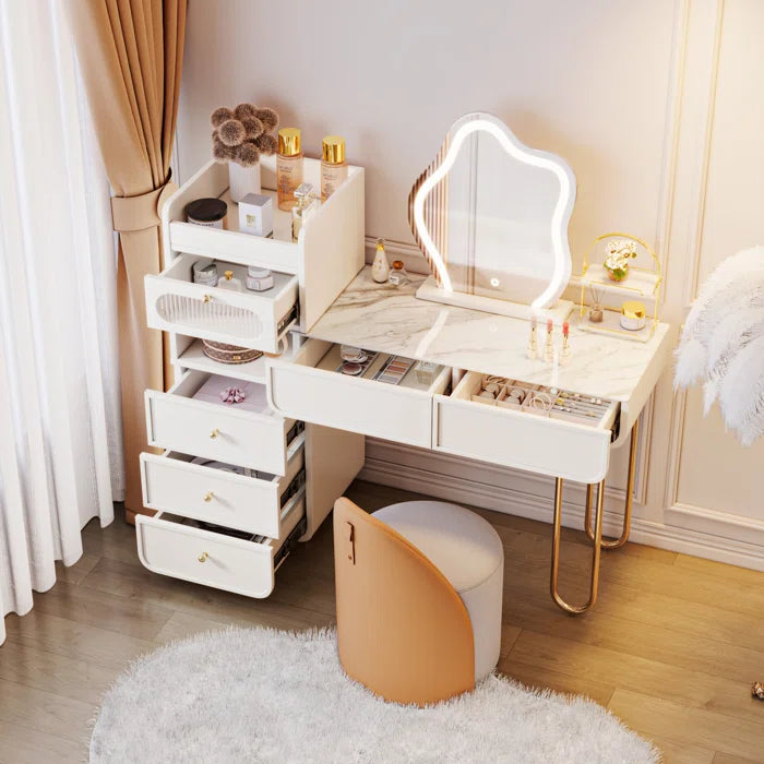 Dressing Table With Stool & Mirror