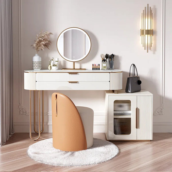 Wooden Bazar Vanity dressing table with drawers with mirror with stool