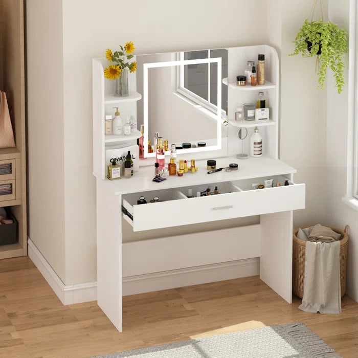 Wooden Vanity dressing table design 2022 with light