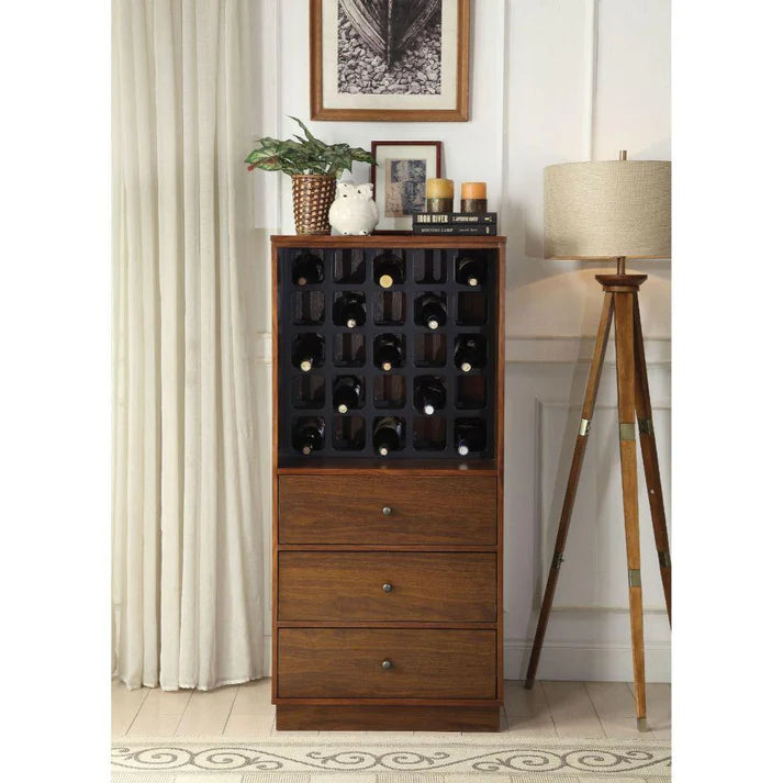 Wooden Bazar ACME Wiesta Wine Cabinet, Walnut 97542