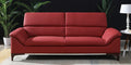 Wooden Bazar Bario 3 Seater Scratch Resistant Faux Leather Sofa