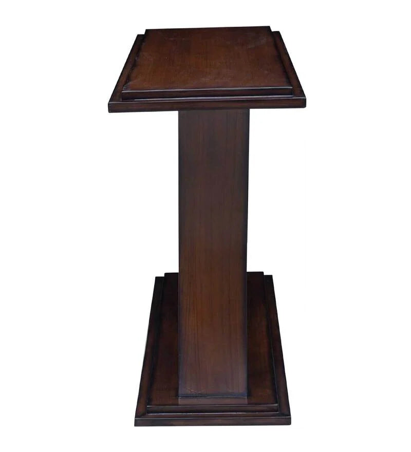 Caire Solid Wood Console Table in Walnut Finish